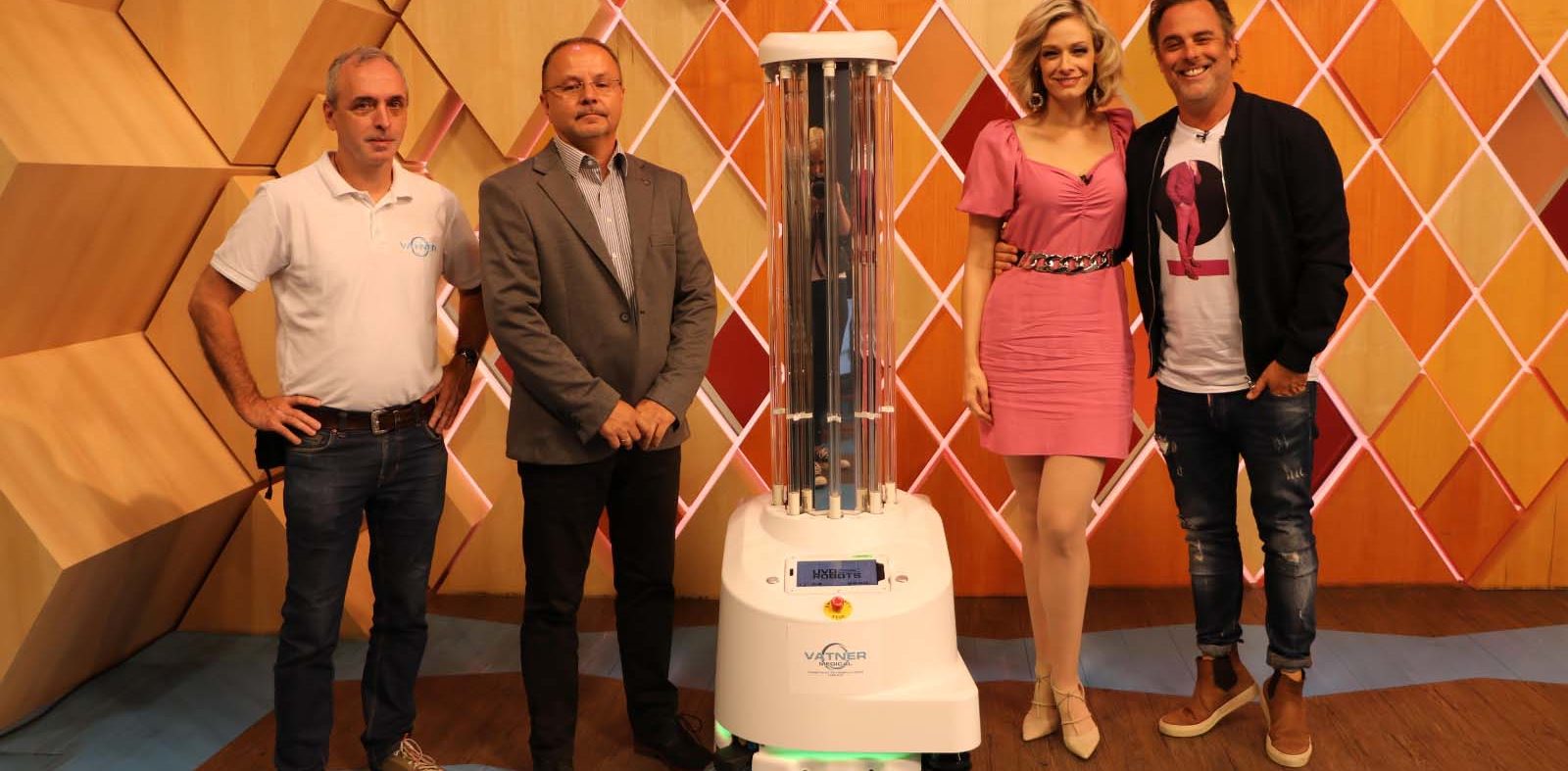 Az RTL Klub Reggeli című műsorában mutattuk be az UVD Robotot!